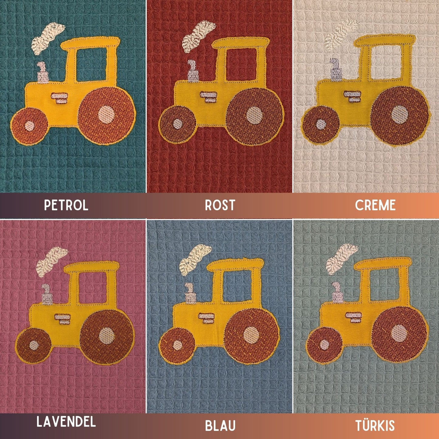 Kissen -Traktor- 30 cm x 30 cm