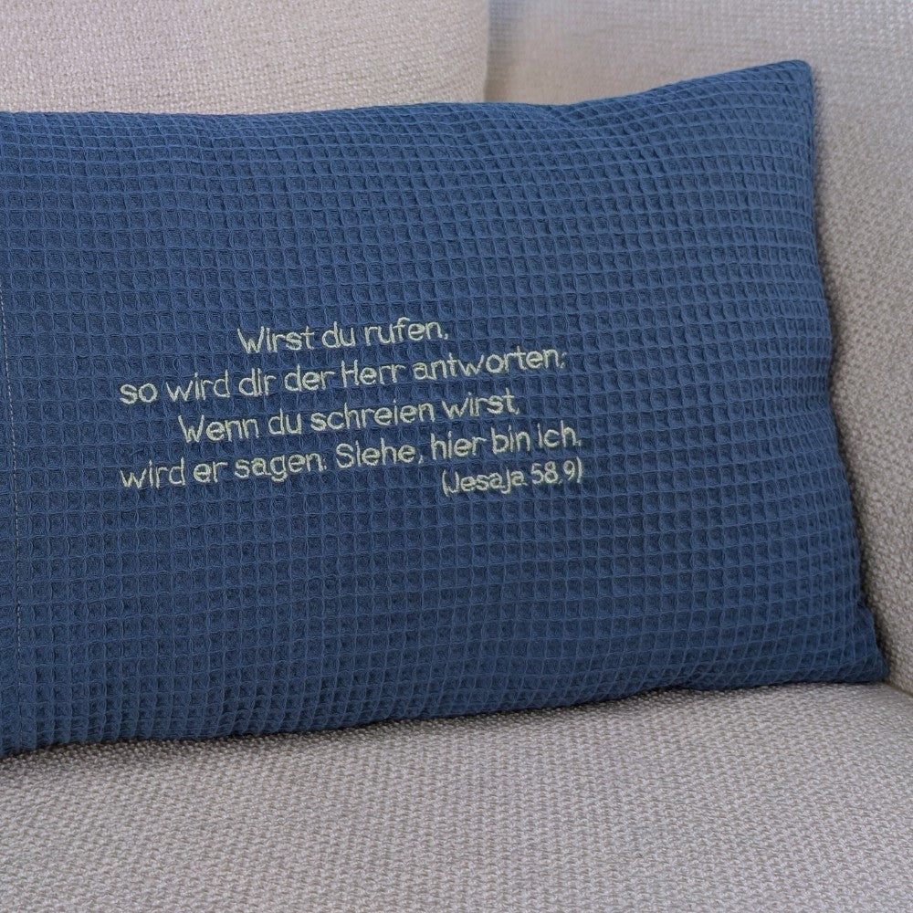 Taufkissen -Regenbogen- 30 cm x 50 cm und Dekostoff mit Taufspruch