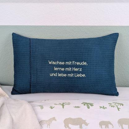 Taufkissen -Regenbogen- 30 cm x 50 cm und Dekostoff mit Taufspruch