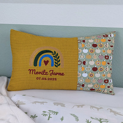Kissen -Regenbogen- 30 cm x 50 cm und Dekostoff
